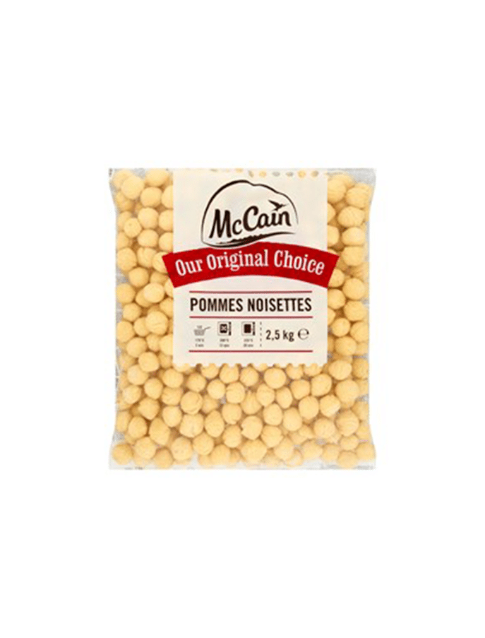 McCain pommes noisettes Doos á 4 zakken á 2,5 kg Artikel nr.: 329568